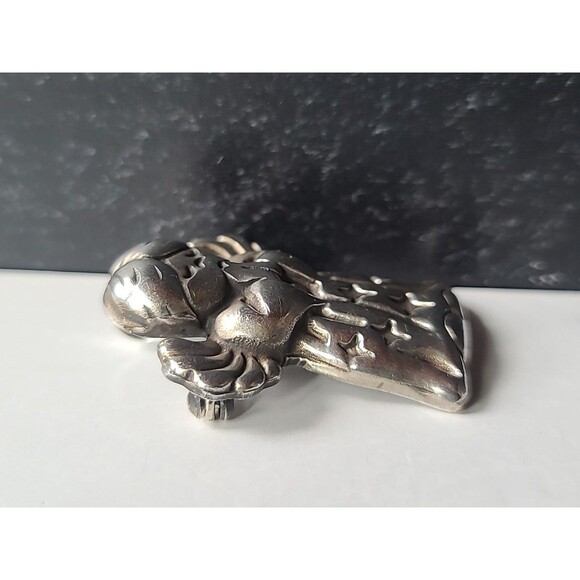 925 Sterling Silver Angel Brooch/Pendant Combo Vintage - Picture 3 of 10